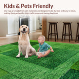 Ultra Soft Area Rug, Non Slip, Stain Resistant, Washable Area Rugs for Living Room, Bedroom, Serene Pastoral Green Elegance(Green)