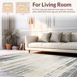 Ultra Soft Area Rug, Non Slip, Stain Resistant, Washable Area Rugs for Living Room, Bedroom, Subtle Gray Animal Print Style(Gray)