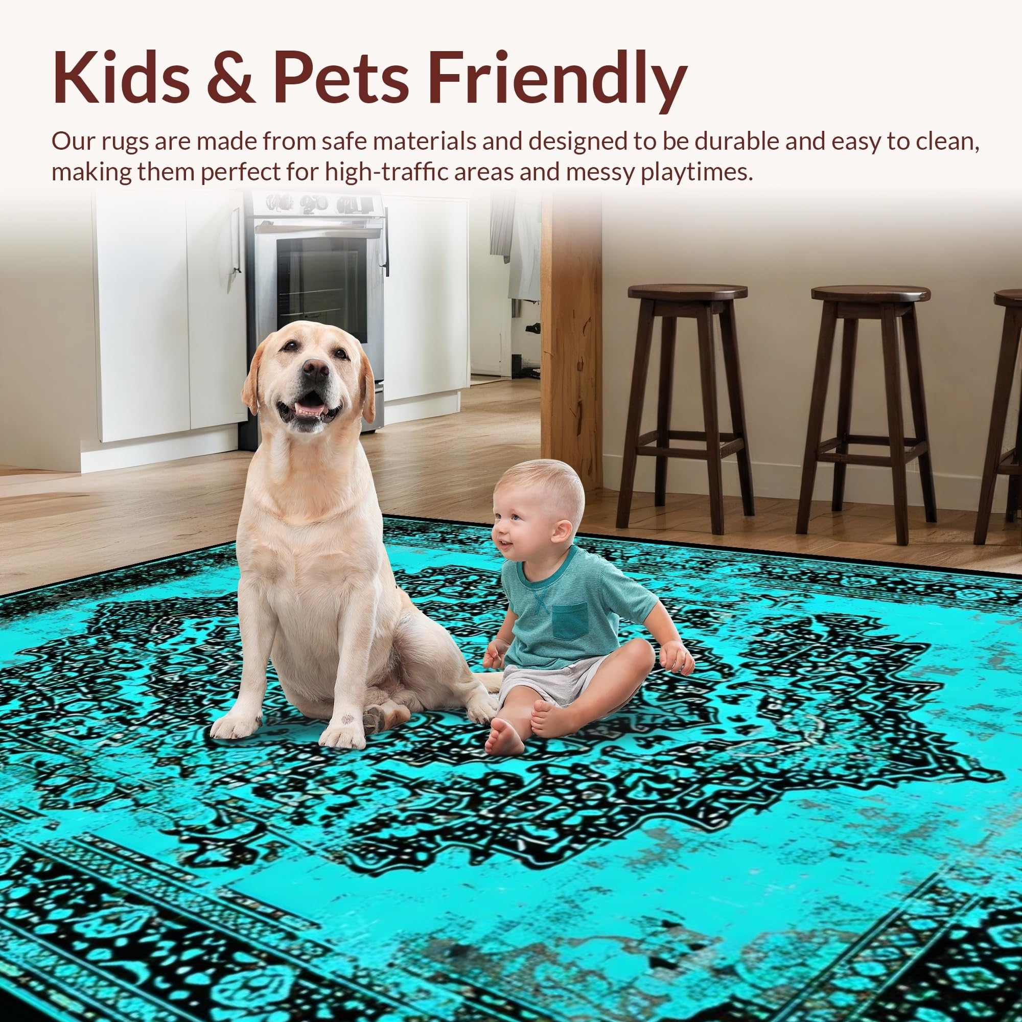 Chic Modern Medallion Arrangement Rug – ODIKA