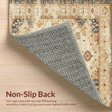 Contemporary Striped Floral Aesthetic(Beige)