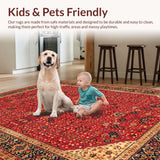 Eclectic Vibrant Floral Collage(Red)