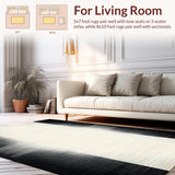 Elegant Black and Ivory Geometric Fusion(Beige)