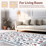 Contemporary Colorful Bird Illustrations(White)