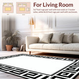 Distinctive Modern Geometric Contrast(Black)