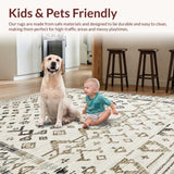 Rustic Earth Tone Diamond Shapes(Beige)