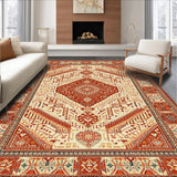 Colorful Distressed Geometric Design(Beige)