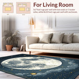 Joyful Cartoonish Lunar Imagery(Gray)