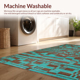 Rustic Cozy Turquoise Patterned Delight(Blue)