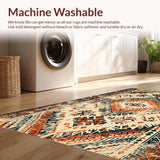 Ultra Soft Area Rug, Non Slip, Stain Resistant, Washable Area Rugs for Living Room, Bedroom, Distressed Vintage Beige Living Room Non-Slip Rug(Beige)