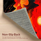 Electric Orange Swirling Design(Red)