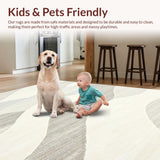 Chic Cream Geometric Waves(Beige)