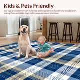 Dynamic Earth Tone Striped Appeal(Blue)