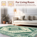 Earthy Tones Retro Diamond Design(Green)