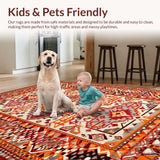 Playful Geometric Jute Arrangement(Red)