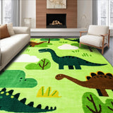 Ultra Soft Area Rug, Non Slip, Stain Resistant, Washable Area Rugs for Living Room, Bedroom, Whimsical Toy Animal Display Rug(Green)