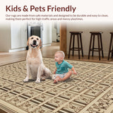 Cozy Ogee Patterned Nature Inspired(Beige)
