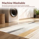 Ultra Soft Area Rug, Non Slip, Stain Resistant, Washable Area Rugs for Living Room, Bedroom, Cream and Sand Area Rug Abstract Art(Gray)