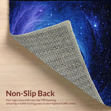Ultra Soft Area Rug, Non Slip, Stain Resistant, Washable Area Rugs for Living Room, Bedroom, Mystical Stellar Color Palette(Blue)