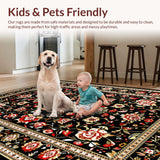 Whimsical Colorful Floral Accents(Black)