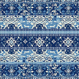 Ultra Soft Area Rug, Non Slip, Stain Resistant, Washable Area Rugs for Living Room, Bedroom, Elegant Blue and White Balcony Carpet(Blue)