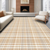 Ultra Soft Area Rug, Non Slip, Stain Resistant, Washable Area Rugs for Living Room, Bedroom, Trendy Vintage Ogee Style(Beige)