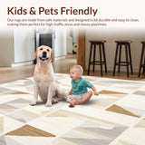 Ivory Dream Modern Geometric with Light Tones(Beige)