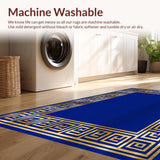 Sophisticated Dark Blue Geometric Fusion(Blue)