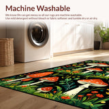 Whimsical Moth and Mushroom Art(Red)