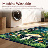 Joyful Blue Tones Abstract Mushroom Style(Green)