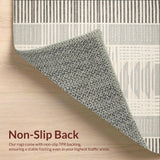 Ultra Soft Area Rug, Non Slip, Stain Resistant, Washable Area Rugs for Living Room, Bedroom, Unique Zebra Inspired Area(Gray)