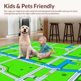 Fun Filled Vibrant Neighborhood Scene(Green)