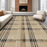 Ultra Soft Area Rug, Non Slip, Stain Resistant, Washable Area Rugs for Living Room, Bedroom, Neutral Country Cottage Living Room Area Rug(Beige)