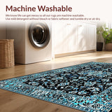 Rustic Retro Floral Medallion Style(Black)