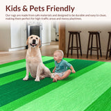 Elegant Tropical Inspired Stripe Motif(Green)