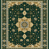 Elegant Earthy Geometric Motif(Green)