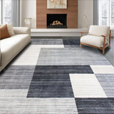Ultra Soft Area Rug, Non Slip, Stain Resistant, Washable Area Rugs for Living Room, Bedroom, Sleek Monochrome Abstract Artistry(Gray)