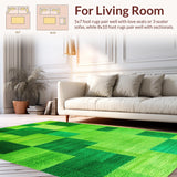 Elegant Shaggy Round Centerpiece(Green)