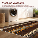 Ultra Soft Area Rug, Non Slip, Stain Resistant, Washable Area Rugs for Living Room, Bedroom, Contemporary Earthy Textured Delight(Brown)