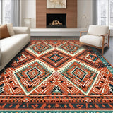 Artful Geometric Rustic Fusion(Red)