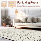 Elegant High Contrast Dot Design(Beige)
