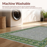 Ultra Soft Area Rug, Non Slip, Stain Resistant, Washable Area Rugs for Living Room, Bedroom, Rustic Nature-Inspired Pattern(Gray)