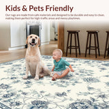 Ultra Soft Area Rug, Non Slip, Stain Resistant, Washable Area Rugs for Living Room, Bedroom, Elegant Soft Ivory and Gray Palette(Beige)