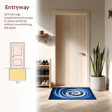 Striking Modern Circular Design(Blue)