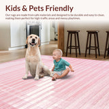 Chic Light Pink Geometric Motif(Pink)