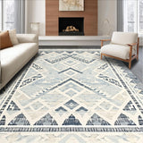 Contemporary Neutral Geometric Elements(Blue)