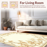 Imperial Collection Floral Elegant Classic Vine(Beige)