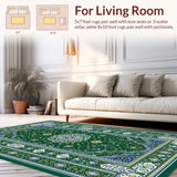 Luxurious Textured Medallion Style(Green)