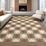 Ultra Soft Area Rug, Non Slip, Stain Resistant, Washable Area Rugs for Living Room, Bedroom, Elegant Neutral Patterned Texture(Beige)