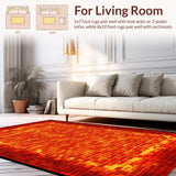 Contemporary Hot Lava Composition(Red)