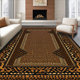 Ultra Soft Area Rug, Non Slip, Stain Resistant, Washable Area Rugs for Living Room, Bedroom, Chic Rustic Leopard Aesthetic(Gold)
